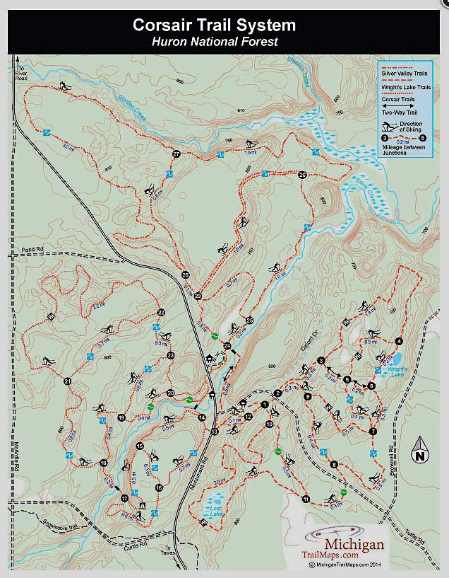 Corsair Trail Map