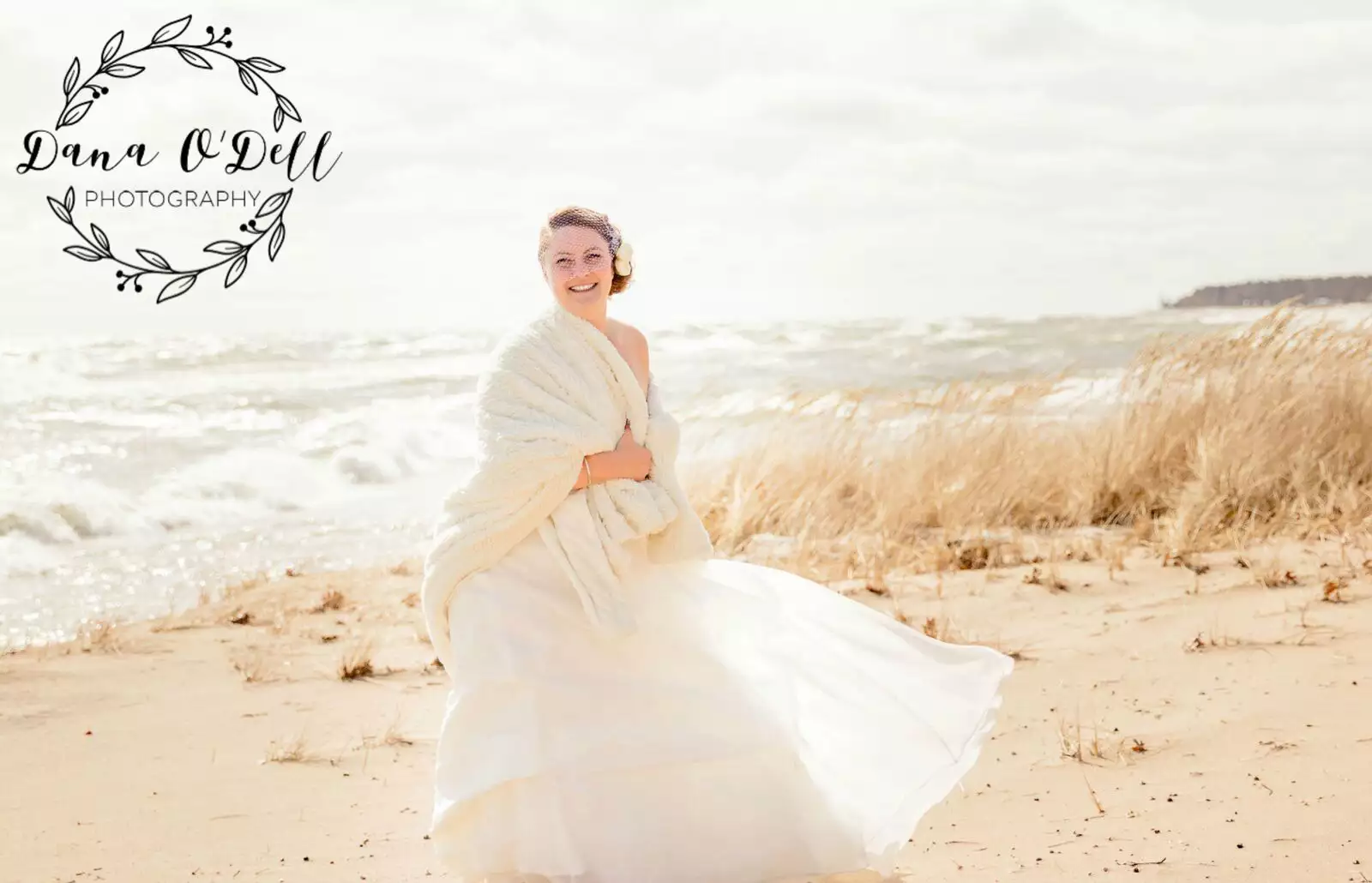 Bride on Beach