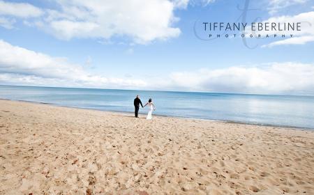 Happy Couple on Sandy Beach